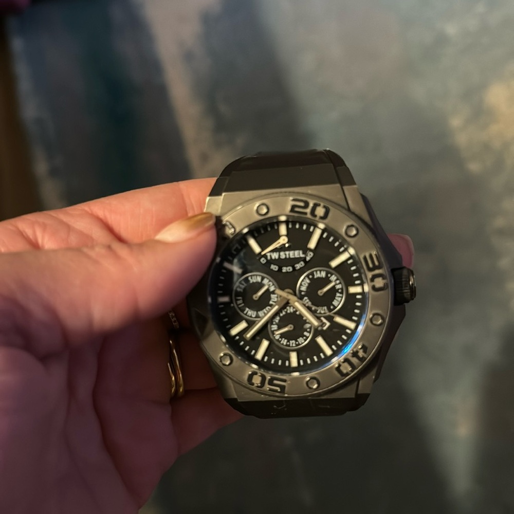 TW Steel men’s black watch